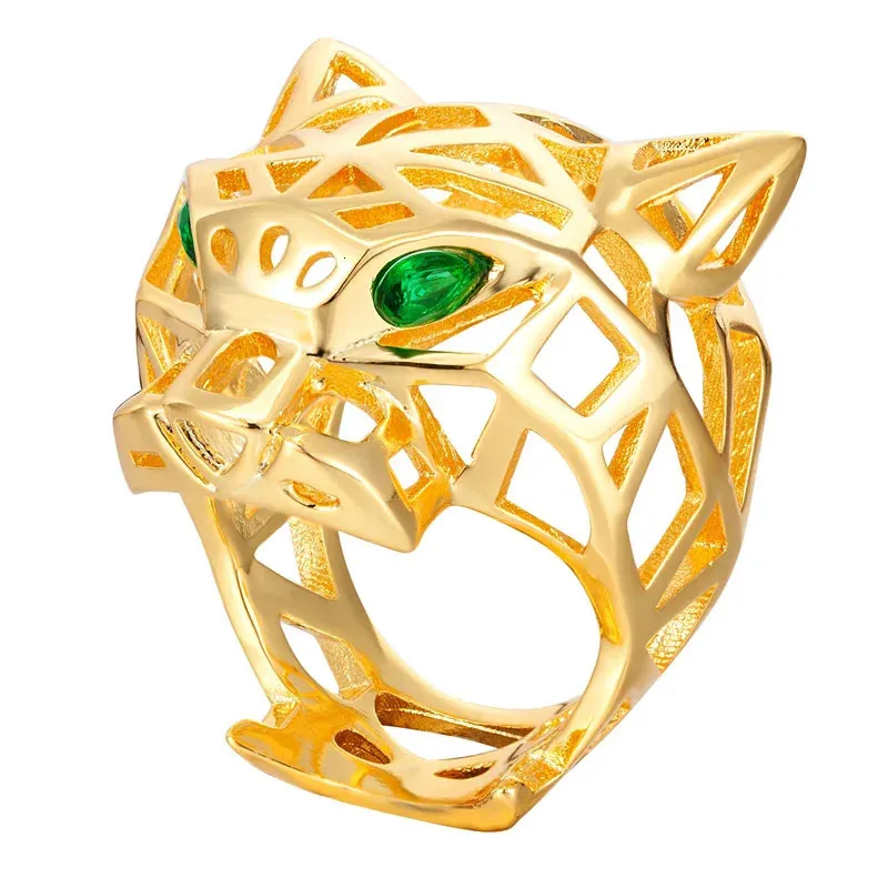 Zlxgirl gioielli di marca di lusso color oro animale rame anello da uomo gioielli Dubai anello nuziale in oro punk anel aneis bijoux 240220