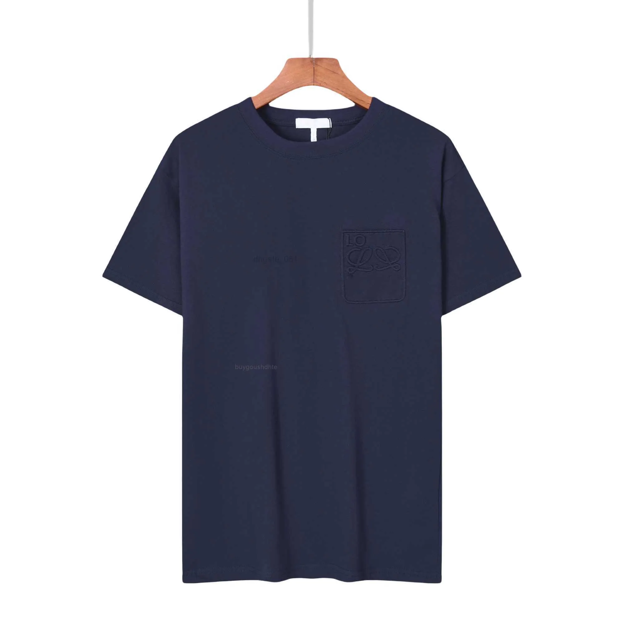Sommar 3D Relief T-shirts Män och kvinnor Bomull Tee Letter Solid SHORT SLEVE ROUNT NECA CASUAL T-shirt ydre