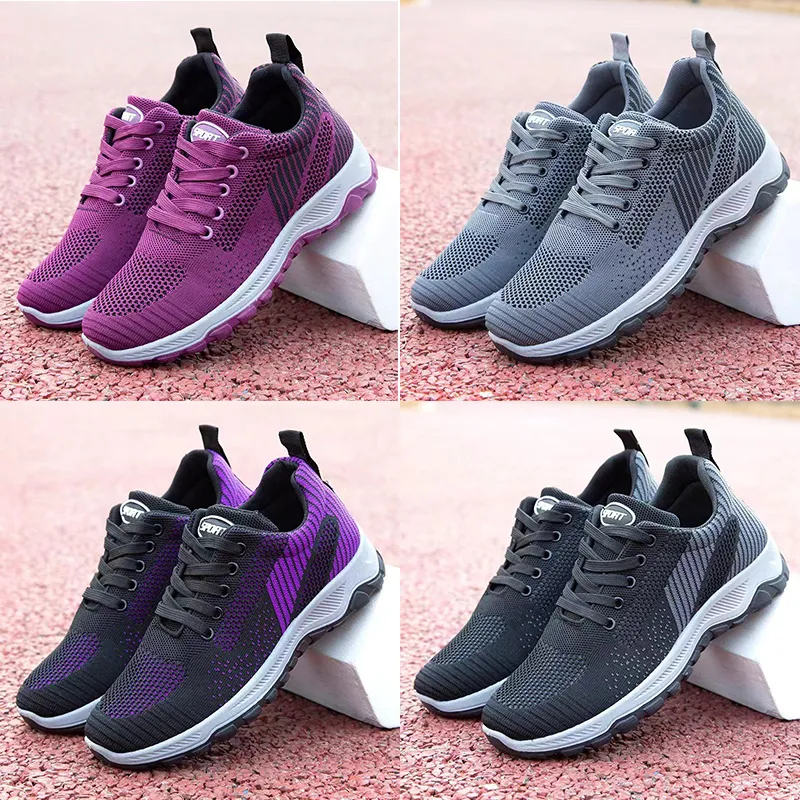 Livraison gratuite Chaussures de course Blanc Rose Blanc Noir Rouge Gris Violet Orange Marron Jaune Bleu Hommes Femmes Baskets GAI Runner Formateurs taille 36-44