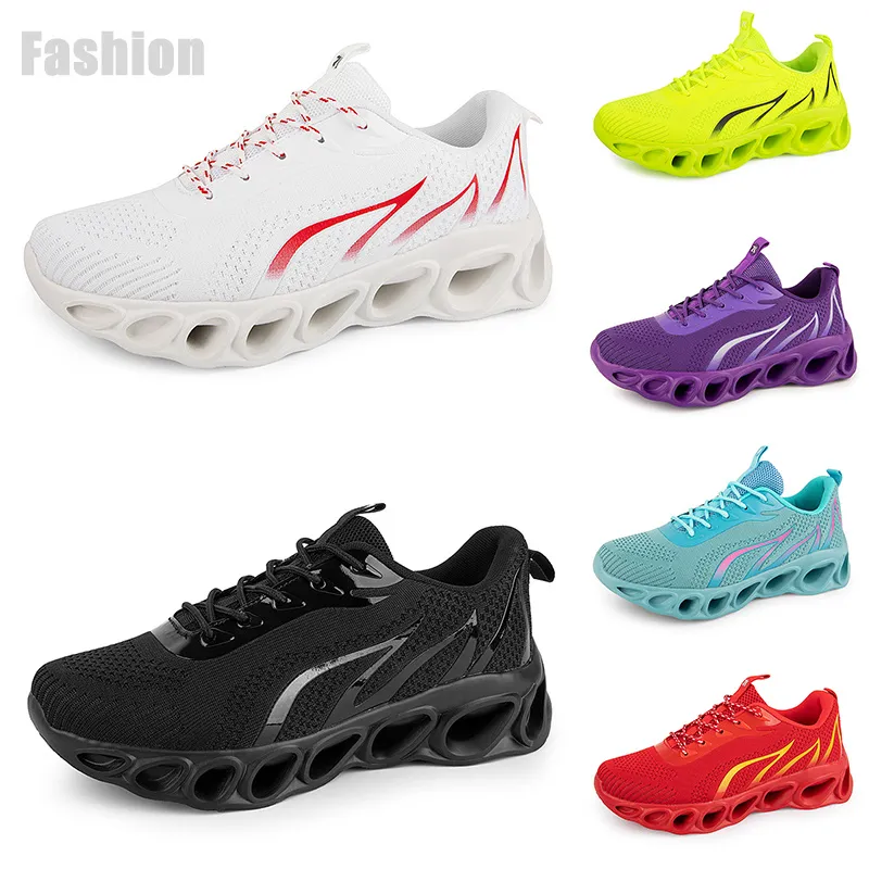 Running Shoes Homens Mulheres Cinza Branco Preto Verde Azul Roxo Mens Treinadores Esportes Sapatilhas Tamanho 38-45 GAI Color36