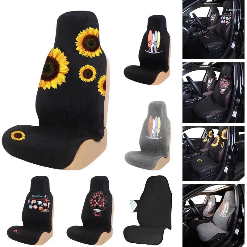 Car Seat Covers Towel Cover Breathable Polyester Terry Cloth With No-Slip Bottom Protection Universal For Pet Mat