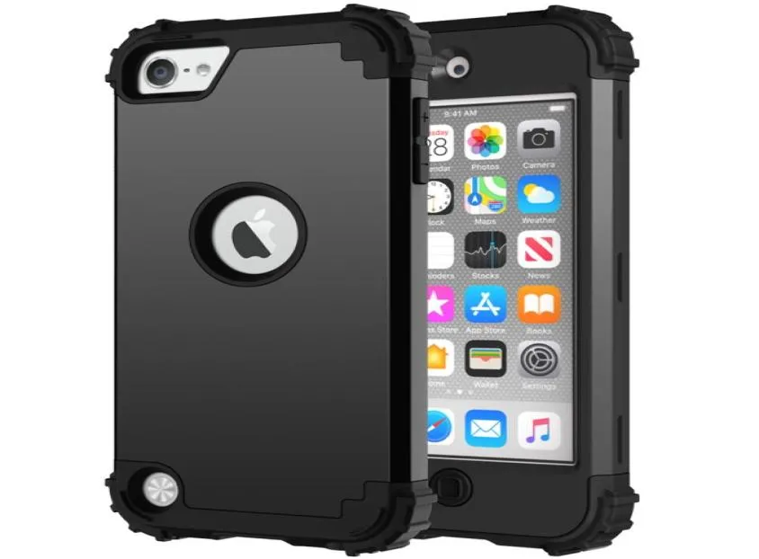 Tough Armor Case Full Body Protective Impact Hard PCSoft Silicone Hybrid Duty Rubber Cover för iPod Touch 7Ipod Touch 6 Touch 57683113