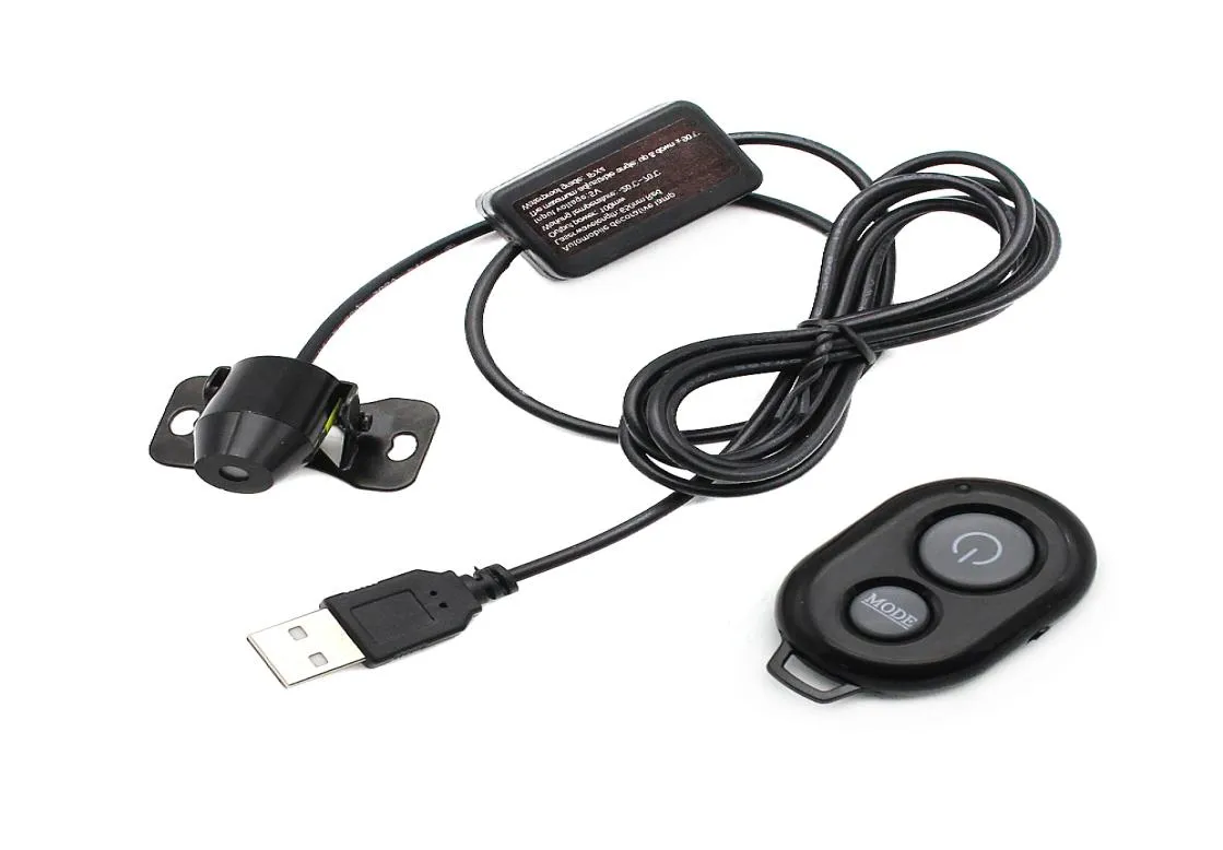 Mini USB LED Car Atmosfera Ambiente Star Lights 5V DJ Proiettore laser Suono musicale Luci di controllo remoto Lampada da soffitto per veicoli9160670