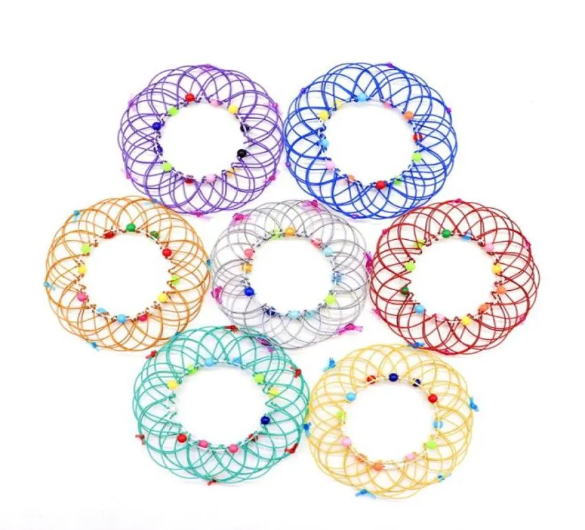 Fidget Toys Decompression Flexible Basket Soft Steel Magic Iron Ring Ornament Relief Toy Juguetes Kids Gifts 02366929876