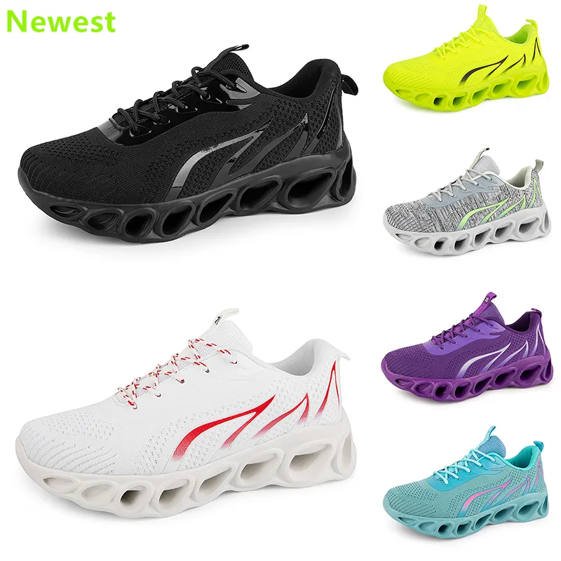 2024 hardloopschoenen platform lage mesh heren dames grijs paars roze bruine trainers Zachte bodem sneakers antislip ademend GAI