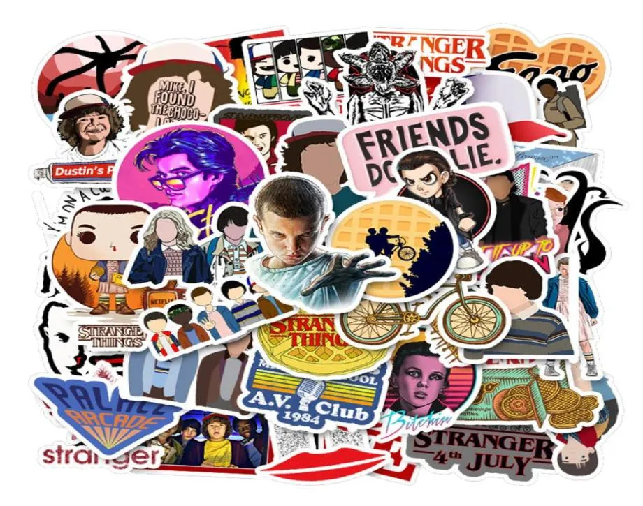 Stranger Things Stickers Pack for Car Motorcycle NotebookコンピューターDIYギター冷蔵庫クラシックテレビ番組スリラーWaterpro8392935