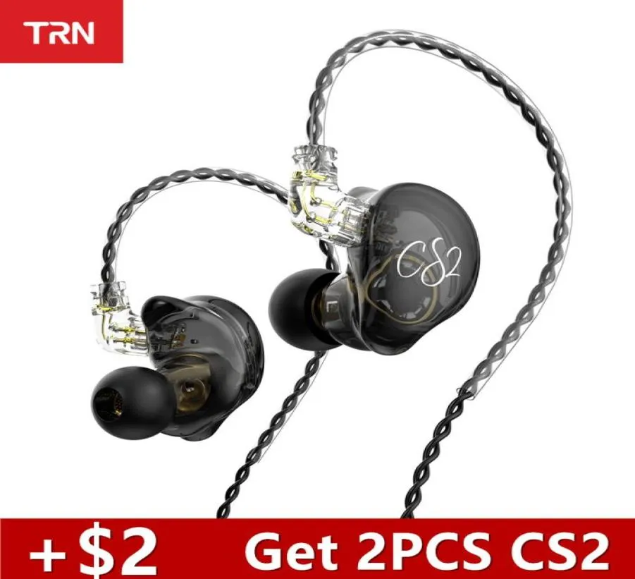 Portable o visiophones amp casque 2 dynamique dans l'oreille musique sport IEM casque basse écouteurs 2PIN câble TRN MT1 TA2 CS1 3442278