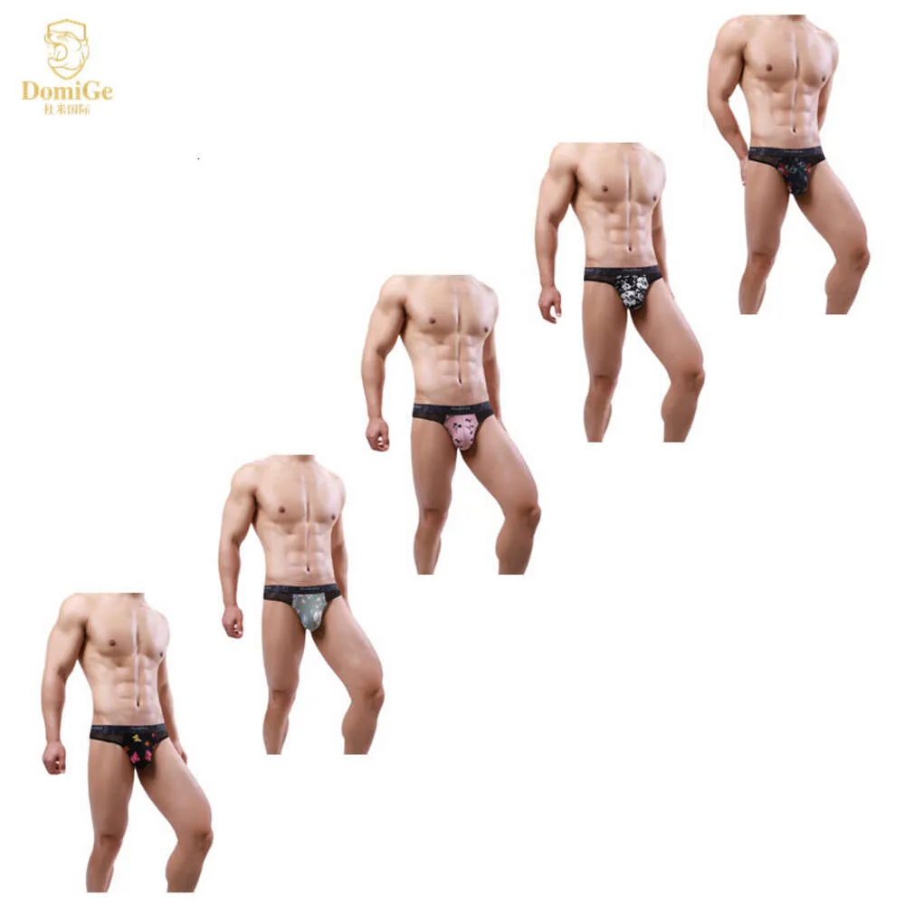 Ny produkt 5410 Dummy International Printed Box Pack Breattable Men's Thong Underwear 695622