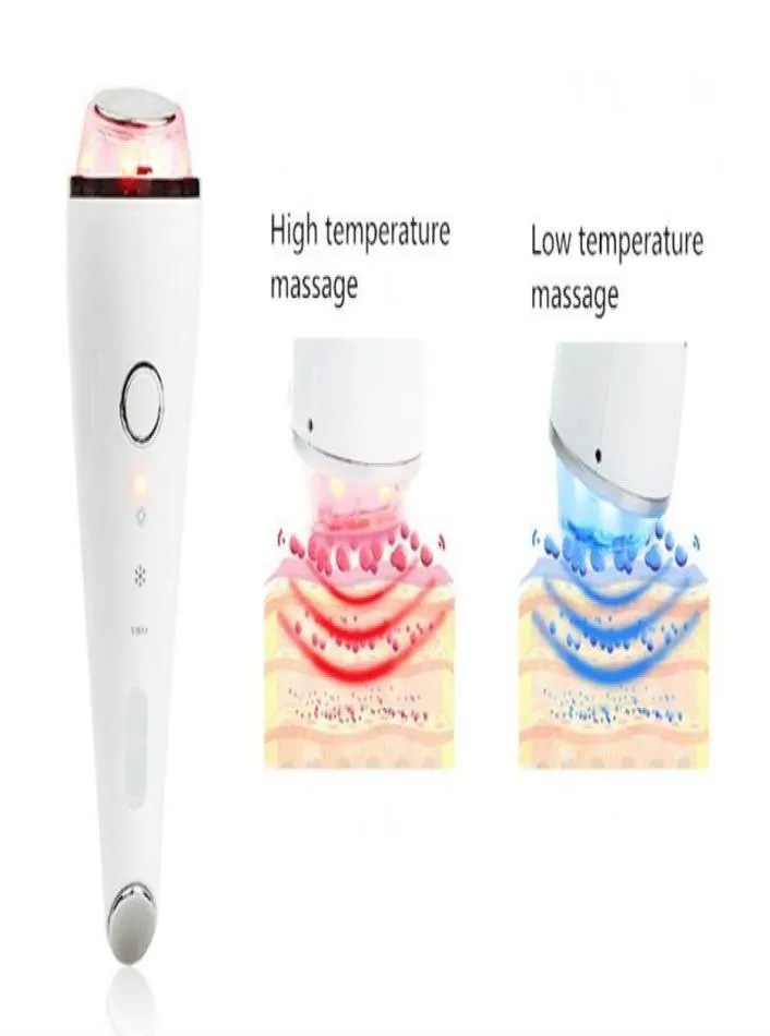 Ultrasonic Cold Hammer Vibration Spa Face Eye Massager LED PON CONCHARGEABLE Beauty Skin Care Anti Lines rynkor Portable Home 3969017