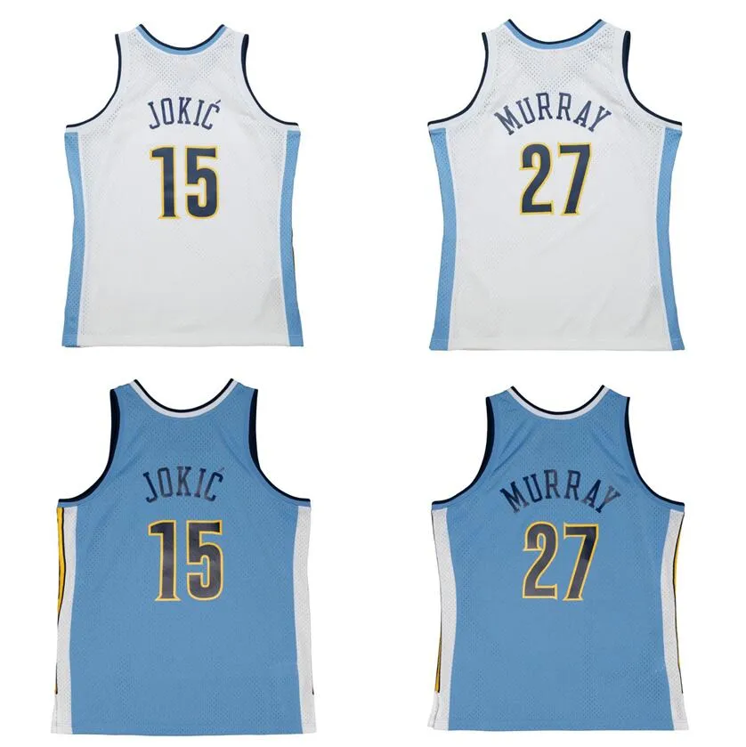 Maglia da basket cucita 15 Jokic 27 Murray 2016-17 maglia Hardwoods classica maglia retrò uomo donna gioventù S-6XL