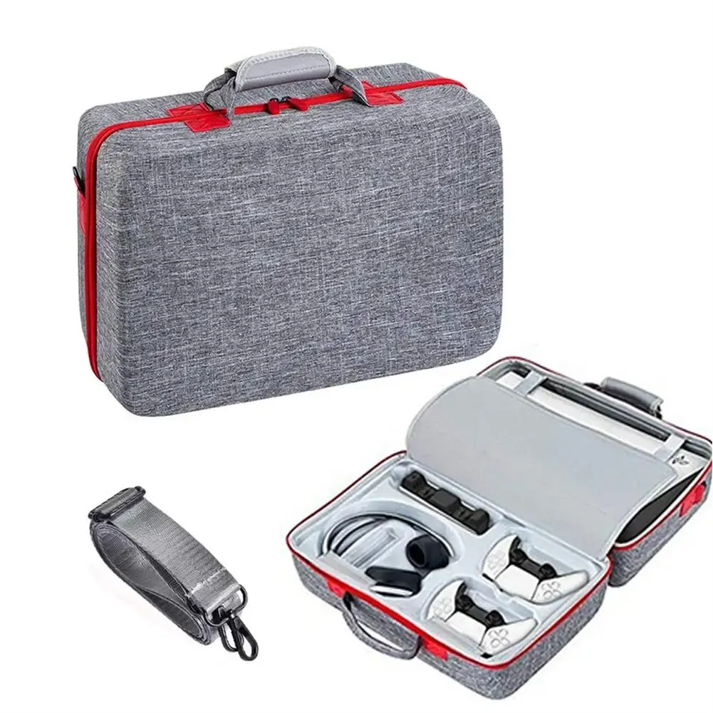 Väskor Vattentät reseförvaringsväska för PS5 -konsol Skydd Justerbar handväska för PS5 -spelkonsolbärande fodral
