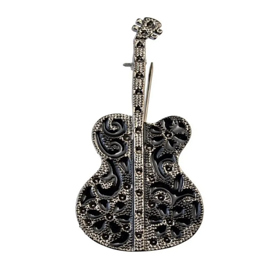 Broches de mode pour homme et guitare, broches pour instruments de musique, Corsage, robe, accessoire cadeau, unisexe, 311k