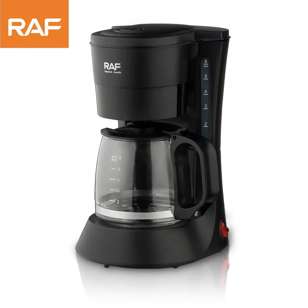 Verktyg 0.6L Electric Drip Coffee Maker 600W Hushållens kaffemaskin 5 kopp te kaffekrukmjölk kaffe makare för gåva 220V
