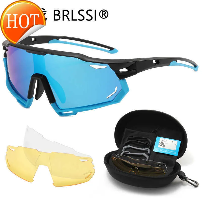 Montature per occhiali da sole Sport all'aria aperta Occhiali da ciclismo Protezione per gli occhi da moto Occhiali da sole polarizzati Cambiando il parabrezza per uomo e donna