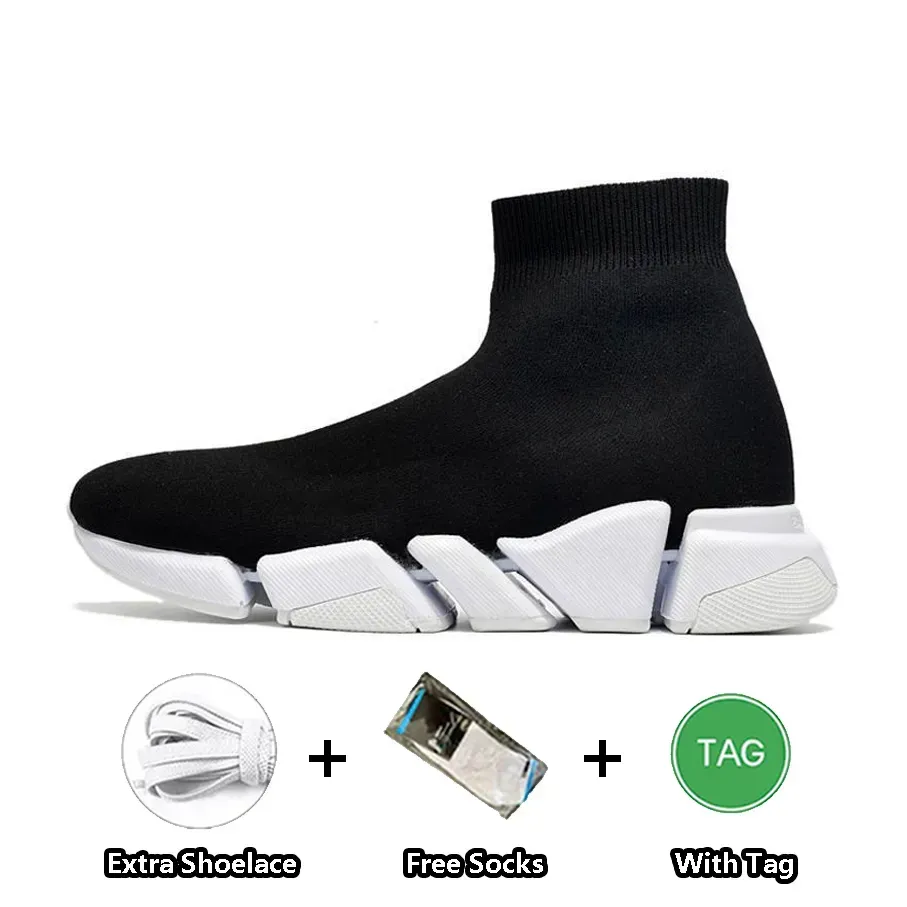 Luxury Trainers Speed ​​Sneakers Designer Shoes Fashion Trainer Sock Platform Mens Womens Triple Socks Boots Black White Graffiti Vintage Size36-45