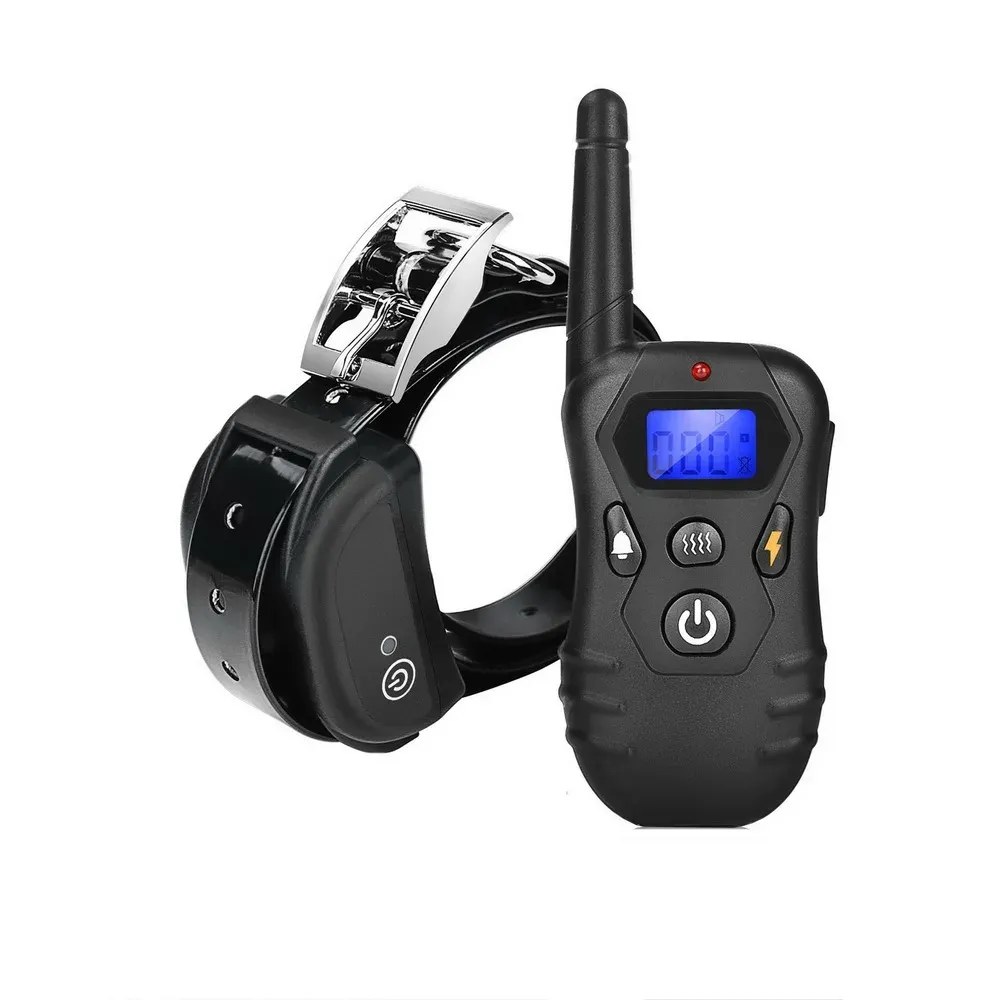 Collars Rechargeable AntiBark Bite Training Waterproof Electronic Dog Training Collar With 1 Collar 300g34e