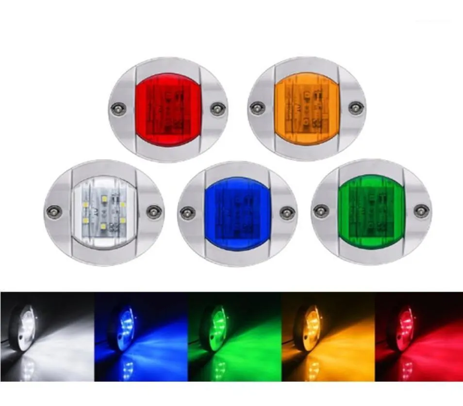 Lumières de secours 10pcs 12V camion remorque côté camion lumière LED pour bateau signal lampe bus voiture feux de dégagement externes rouge bleu ambre2178342