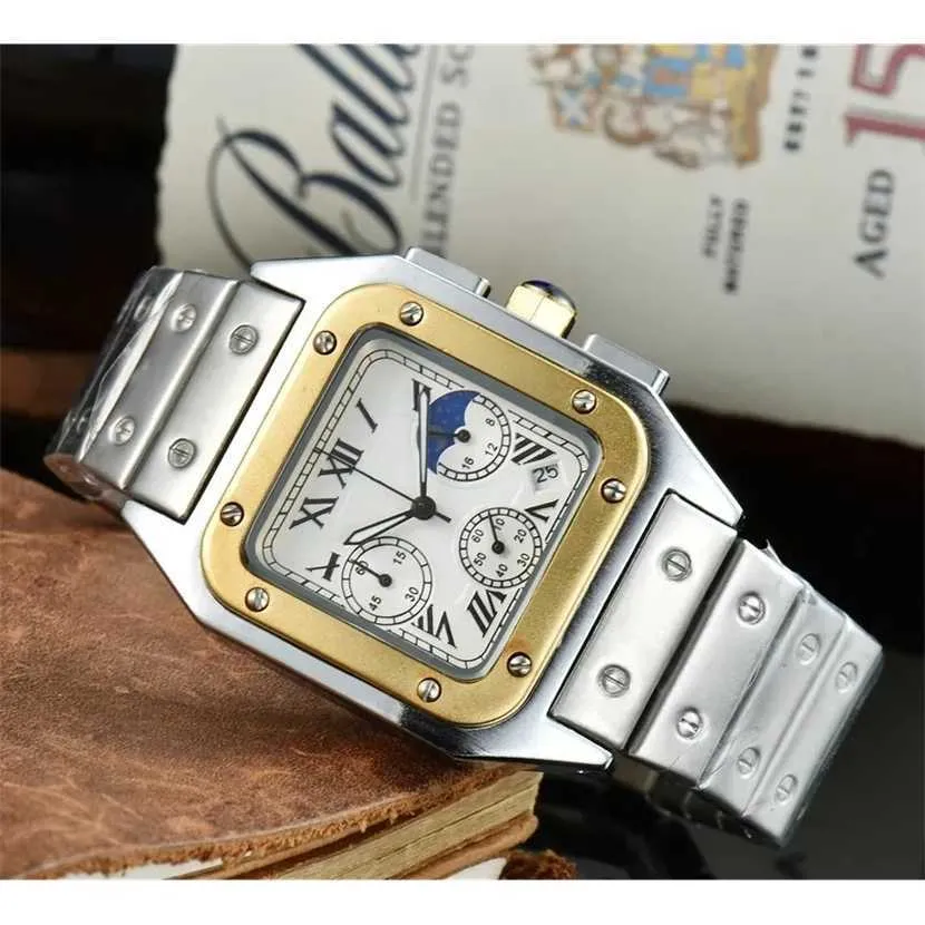 38% de réduction montre montre de luxe hommes femmes nouvelle série de réservoir machines automatiques en cuir montres à quartz dame résistant à l'eau