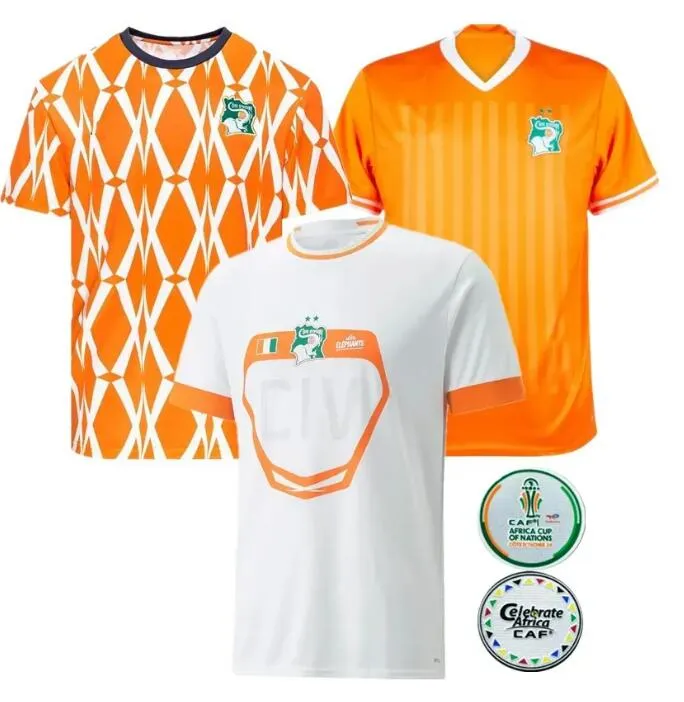 Costa do Marfim Futebol Jerseys 2023 24 Africa Cup Home Away Terceiro Costa do Marfim ZAHA KONATE KRASSO DIOMANDE KOSSOUNOU SANGARE 2024 Homens Camisas de Futebol Kits