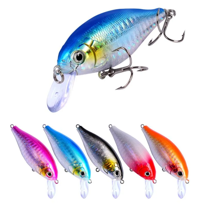 5pc crankbait wobblers hårt fiske tackling 13g 7 cm bad bete basbait fiske lockar 5 färger fiske tackling1333671