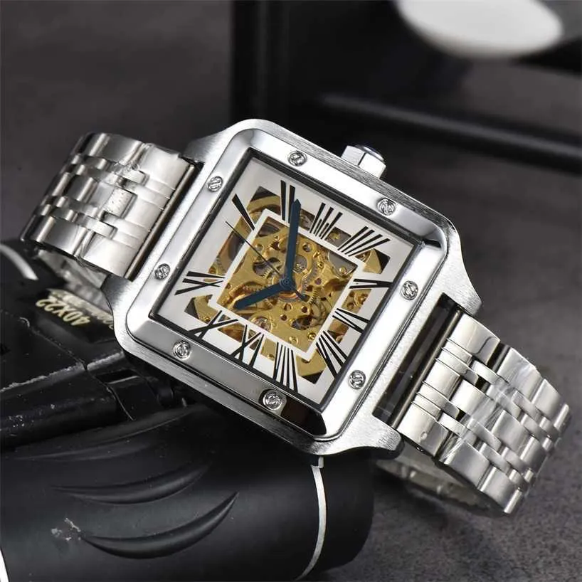 28% DI SCONTO orologio Orologio Uomo donna canotta nuovo arrivo uomo classico movimento meccanico automatico bracciale in acciaio inossidabile Orologio da polso nuovi arrivi regalo