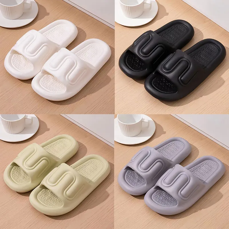 Slippers Effen kleur hots taupe lage wandelschoenen van zacht leer heren damesschoenen indoor trainer GAI Korenbloemblauw