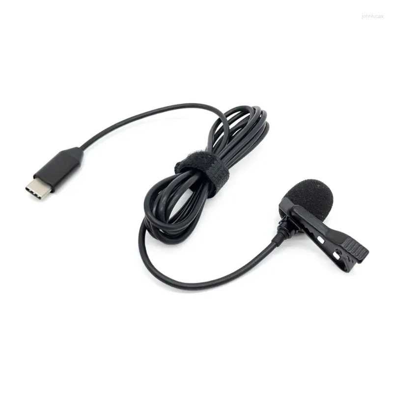 Mikrofonlar Çok yönlü kondenser lavalier Mikrofon Tip-C USB C kablolu mikrofon Bir Rs 896C için