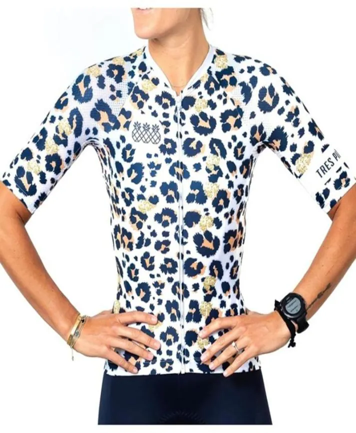 Гоночные комплекты Tres Pinas Женский велосипедный трикотаж Roupa Ciclismo Feminina Mtb Велосипедный костюм Летние рубашки с короткими рукавами Шорты на подтяжках Team6348535