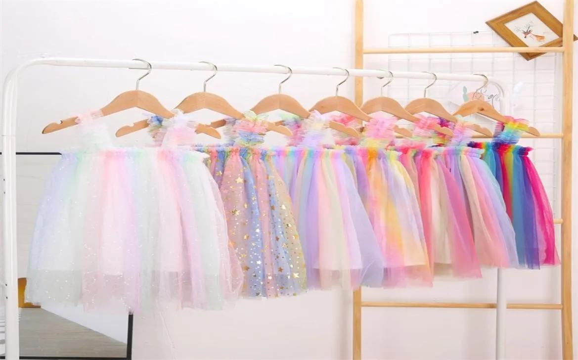 ملابس الأطفال الفتيات تول من خلال التنانير الصيفية الأميرة توتو لباس كرات الثوب ألين فستان رقص حفلة الأزياء التنورة غير الرسمية 3317 Q3472908