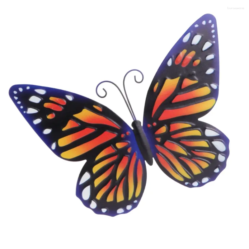 Adesivos de parede 1pc decoração de ferro forjado borboletas realistas decoração de arte