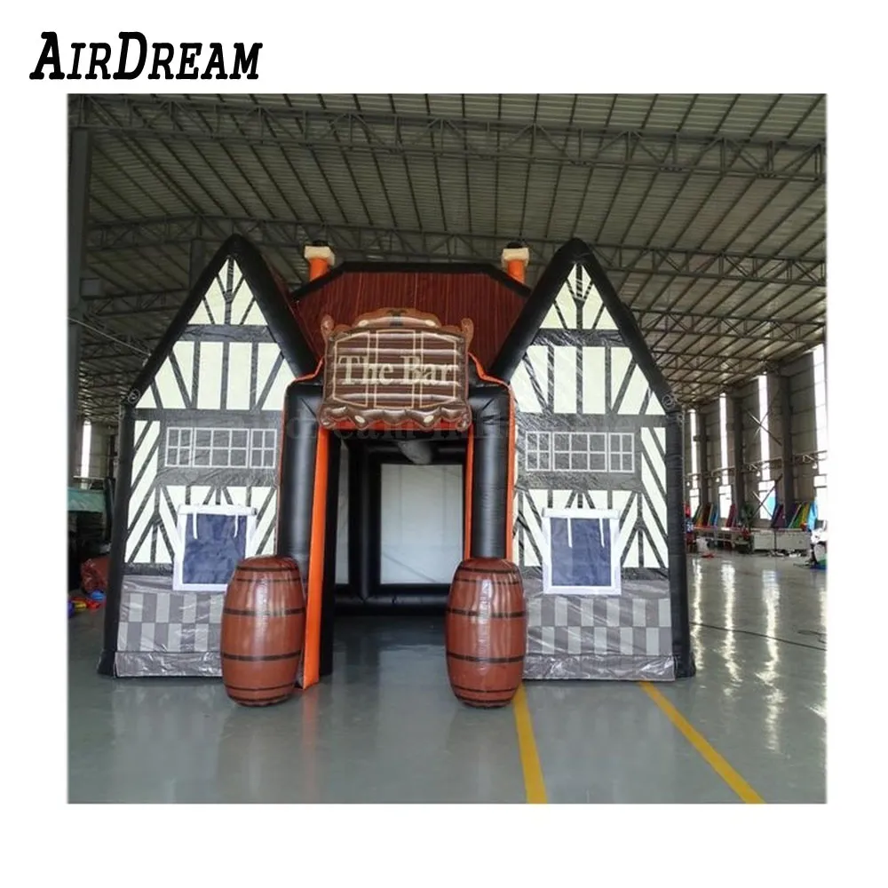 wholesale Wholesale Portable Bar-themed customized outdoor inflatable pub bar house blow up bars tent for Event Party 001