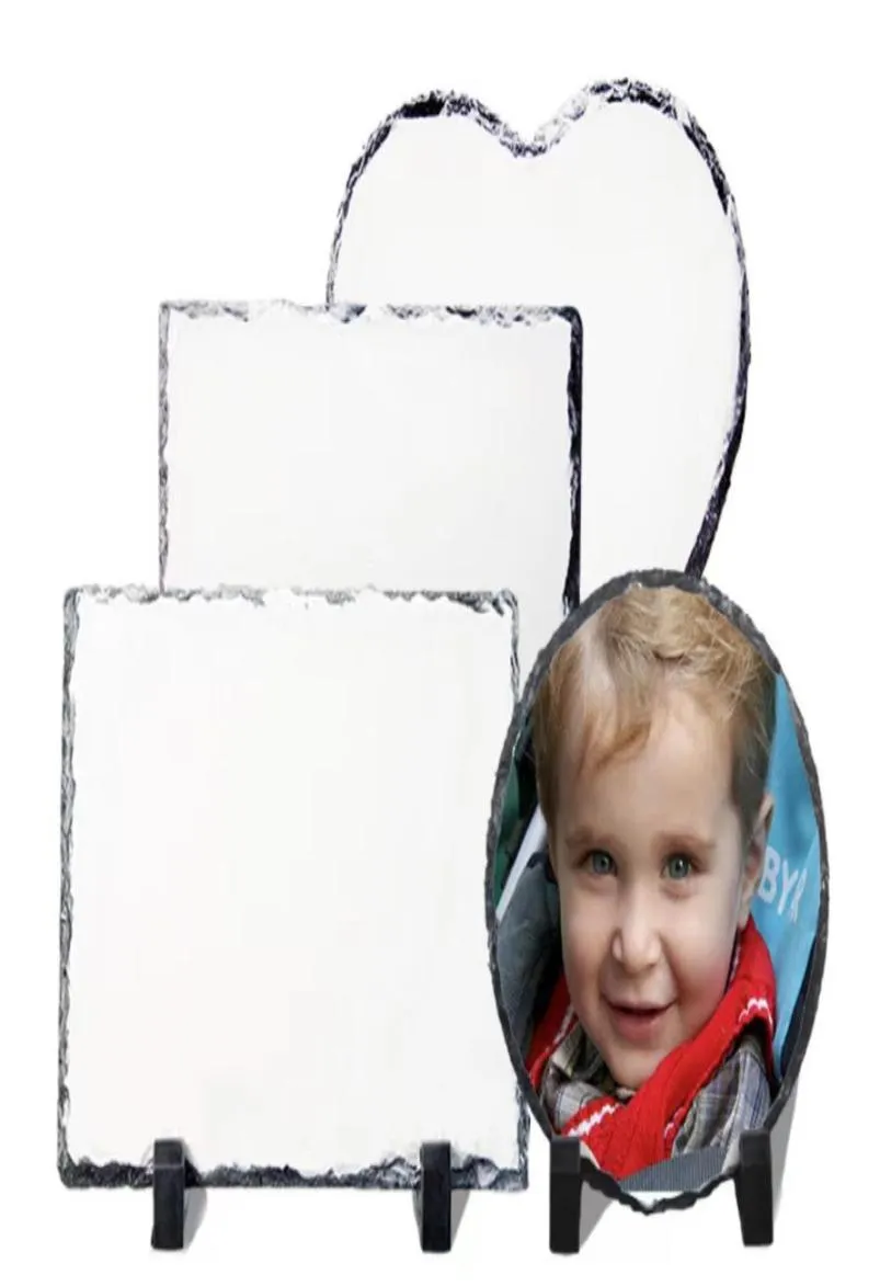 Plaque De Roche En Ardoise Po Vierge Par Sublimation, Cadre Photo À