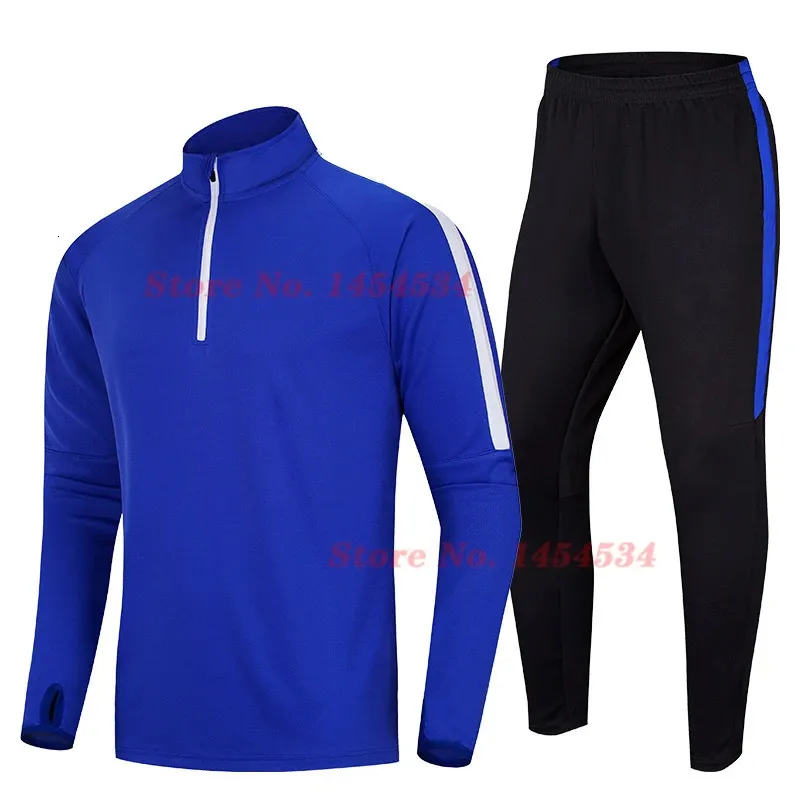 Abbigliamento da calcio Completo da uomo Primavera Autunno Inverno Pantaloni a maniche lunghe Stampa personalizzata Numero Maglie College SportsTraining Coat 240228