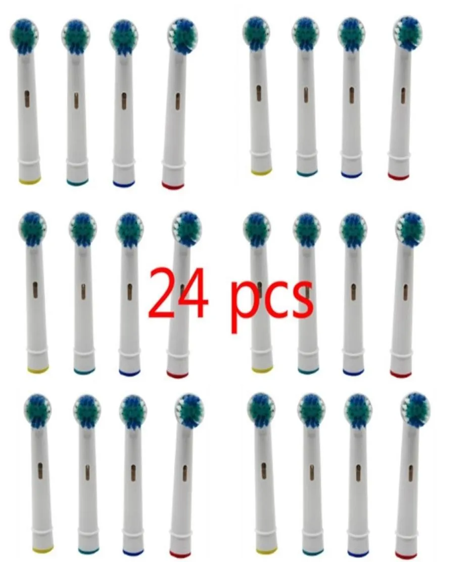 24 pièces mode brosses à dents tête B brosse à dents électrique têtes de remplacement pour la vitalité buccale hygiène H7JP 2208011979956