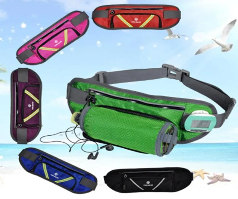 Outdoor Sports Waistpack Water Cups Inclined Shoulder Bag Mobile Phone Storage Chest Pocket Camping Waist Bag ZZA10466673915
