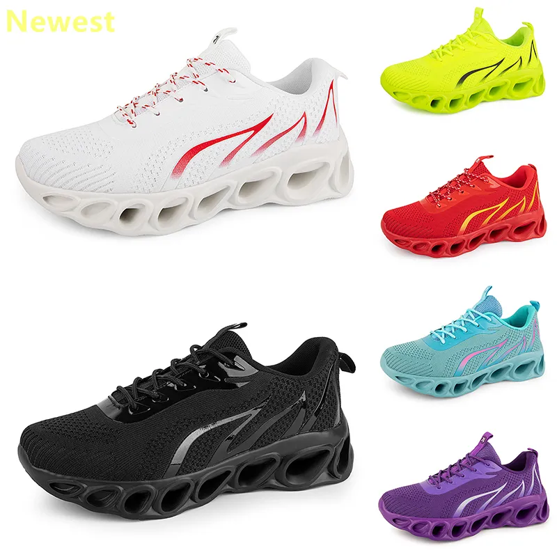2024 running shoes men woman white navy cream pink gold peach gray trainers Soft bottom sneakers breathable GAI