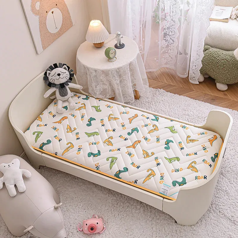 Baby Bedding Set Crib Mattress Childrens Latex Cushion Infant Kindergarten Toddler Bed Set Boys Bedding Set Bed Linen 12065 240220