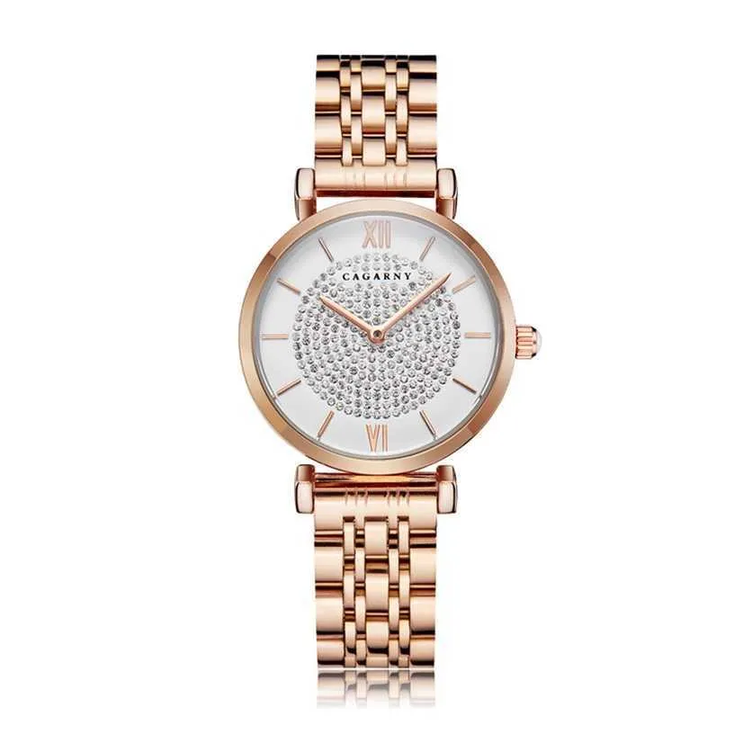 % 36 indirim izle kadın lüks moda gündelik elmaslar kadın kuvars montre femme saat gül altın stainelss çelik kol saati reloj de lujo