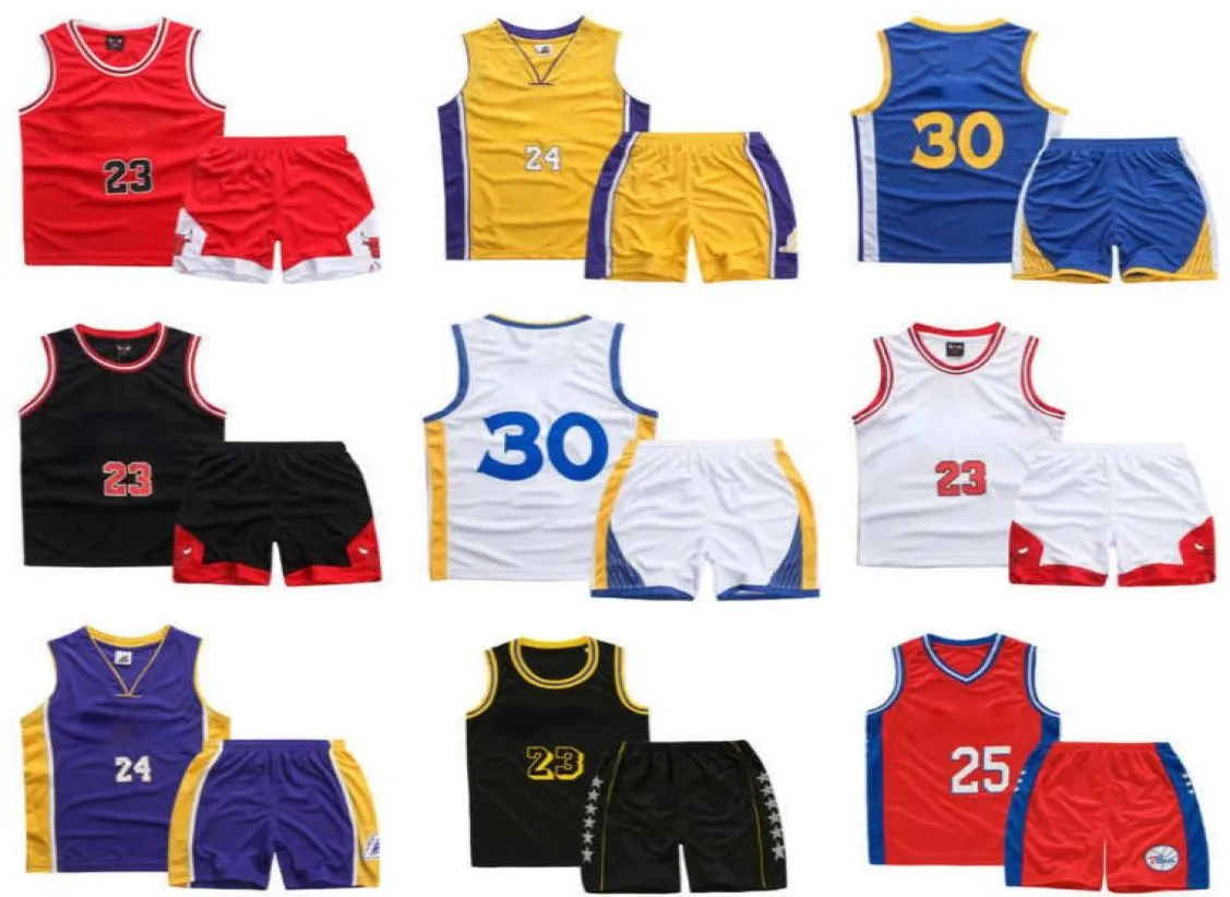 2023 Sommer Designer Kinder Outdoor Trainingsanzüge 2 Stück Sets Schnell trocknende Trikots Basketball Anzüge Sexy Weste Shorts Outfits7261416