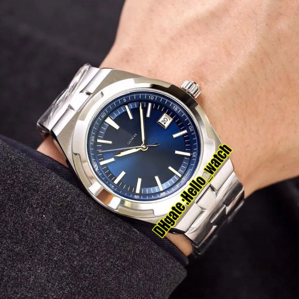 Barato novo no exterior 4500V 110A-B128 mostrador azul A2813 relógio automático masculino data pulseira de aço inoxidável de alta qualidade esporte senhores wat267p