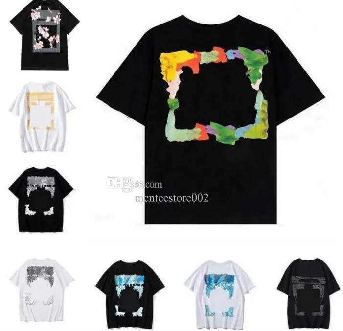 Herren-T-Shirts, Mode, Luxurys, Angebote, Kleidung, Herren-T-Shirts, Damen, lose T-Shirts, Tops, Mann, lässig, Street-Graffiti-Hemd, Sweatshirtoffes-T-Shirts, Offs, weiße Sommer-T-Shirts