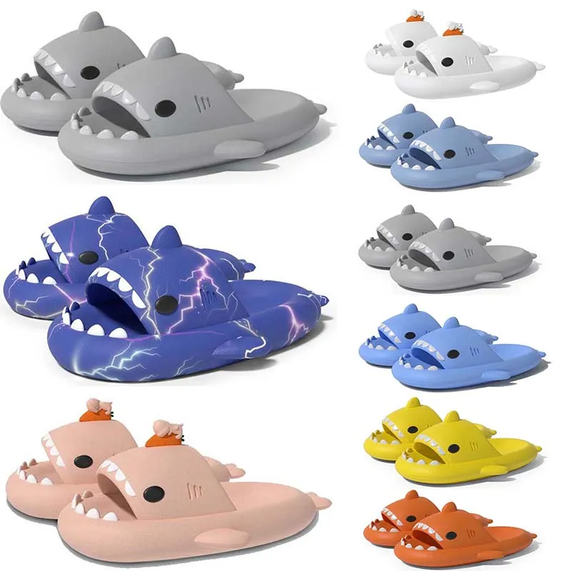 Spedizione gratuita Designer squalo diapositive sandali pantofola per uomo donna GAI sandali pantoufle muli uomo donna pantofole scarpe da ginnastica infradito sandali 9 colori