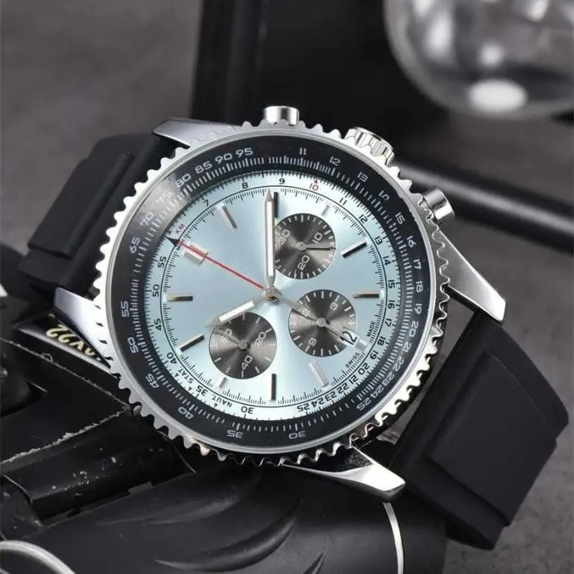 22% OFF montre Montre pour hommes Nouveau 48mm de diamètre Tous les cadrans de travail Quartz NAVITIMER 1884 Top Luxe Chronographe Horloge Ceinture en acier Mode Homme BREI