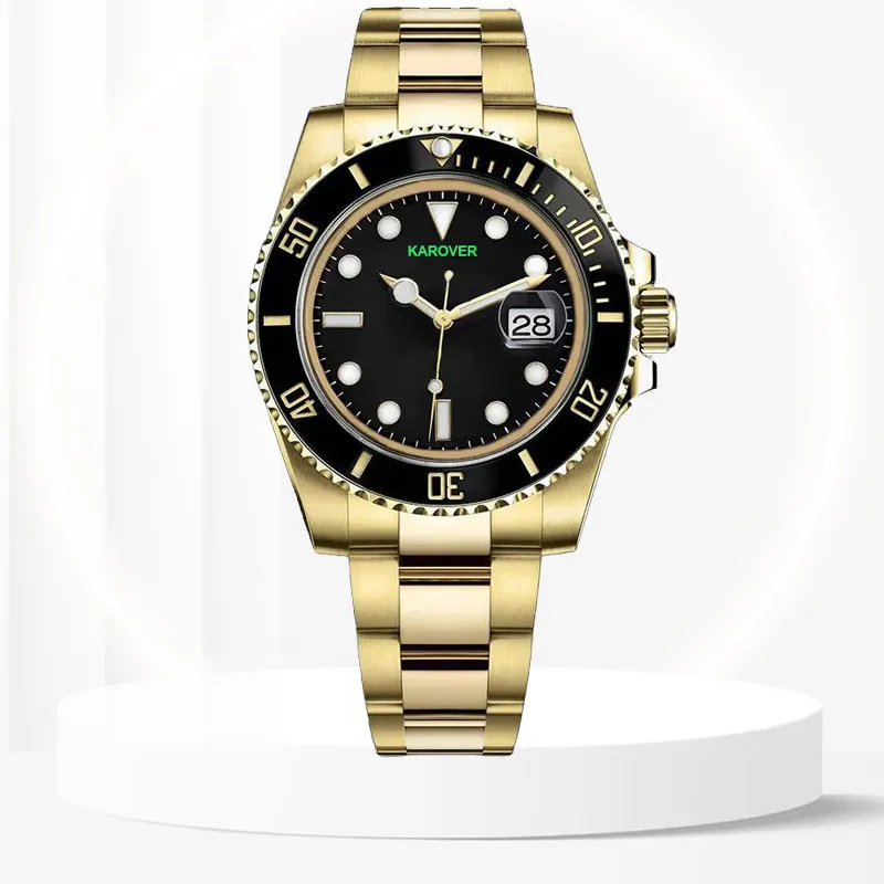 Mechanical Watch Sapphire Crystal Watches Ruch zegarowy Ceramiczny Wodoodporny Wodoodporny moda luksusowe męskie automatyczne zegarek Wodoodporny kalendarz biznesowy