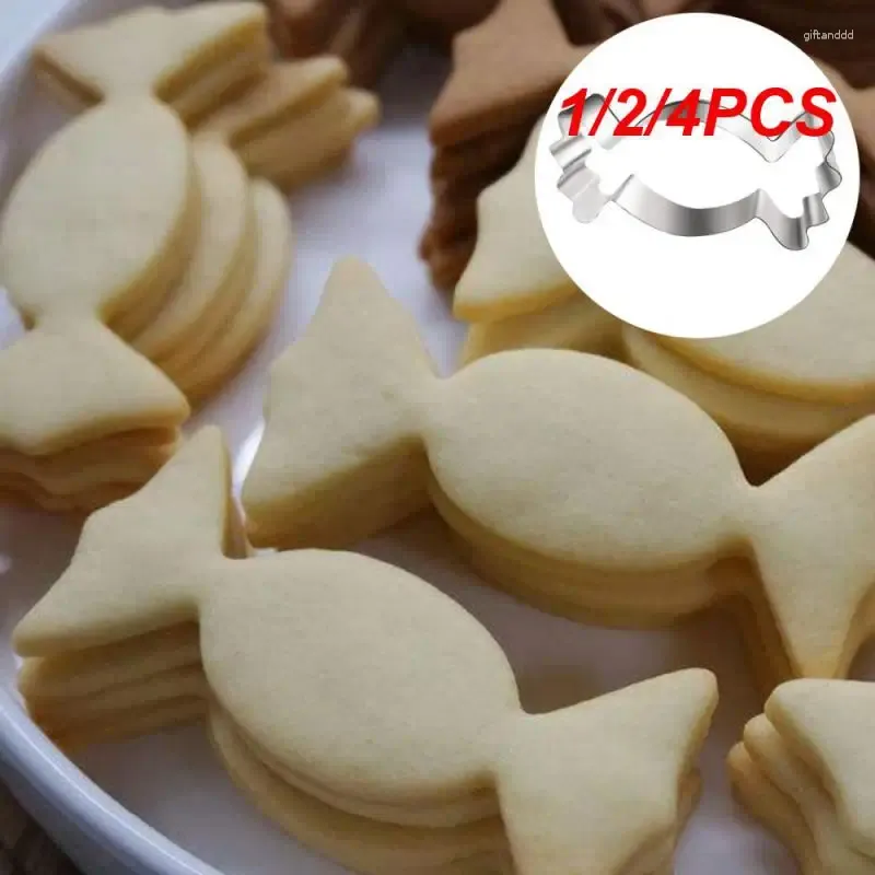 Baking Moulds 1/2/4PCS Stainless Steel Christmas Biscuit Mold Elephant Candy Cloud Ice Cream Guitar Crown Molding
