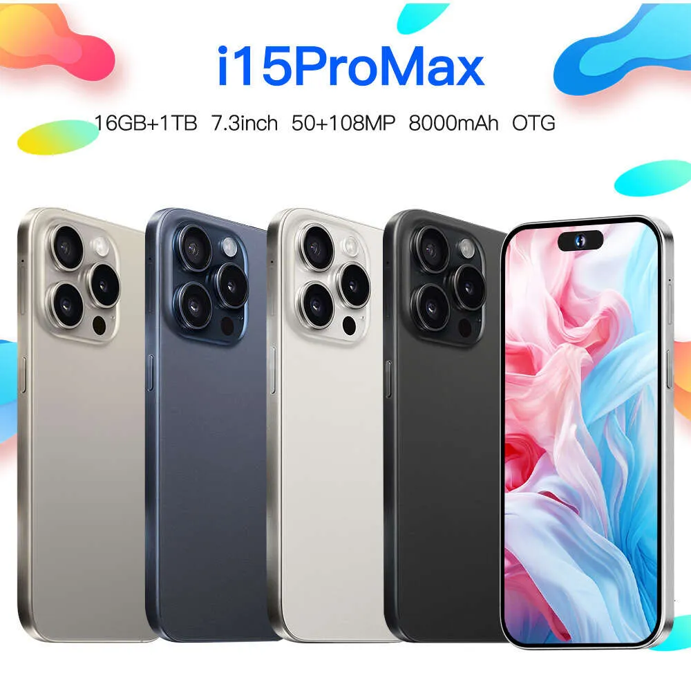 Smartphone I15promax Cross Border E-commerce Large Screen Domestic Android Phone 3+32G Foreign Trade Phone Manufacturer Batch 10