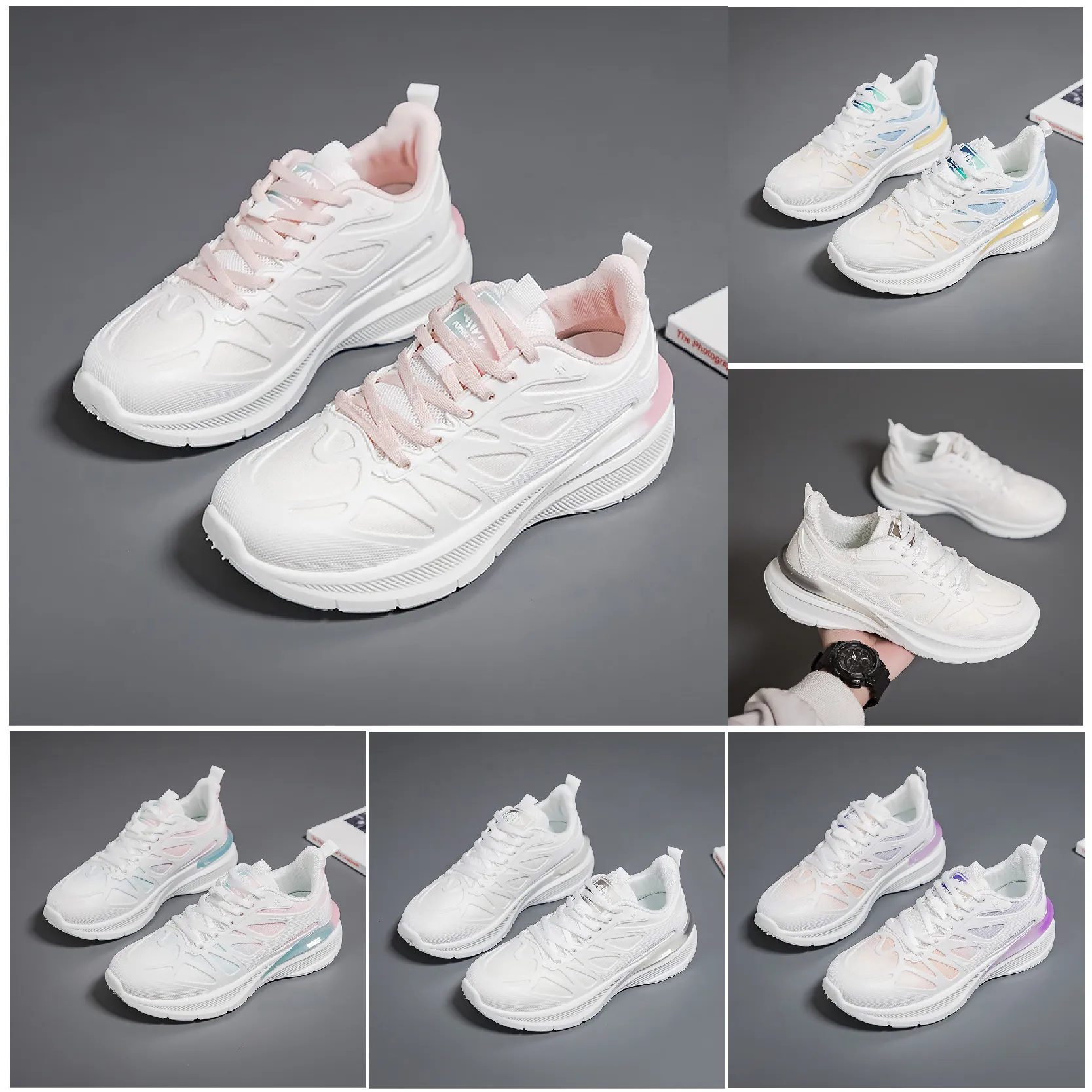 2024 Yaz Yeni Ürün Koşu Ayakkabıları Tasarımcı Erkekler için Kadın Moda Spor Ayakkabıları Beyaz Siyah Yeşil Mesh Yüzey Kadın Açık Hava Sports-0104 Eğitmenler Gai Sneaker Ayakkabıları