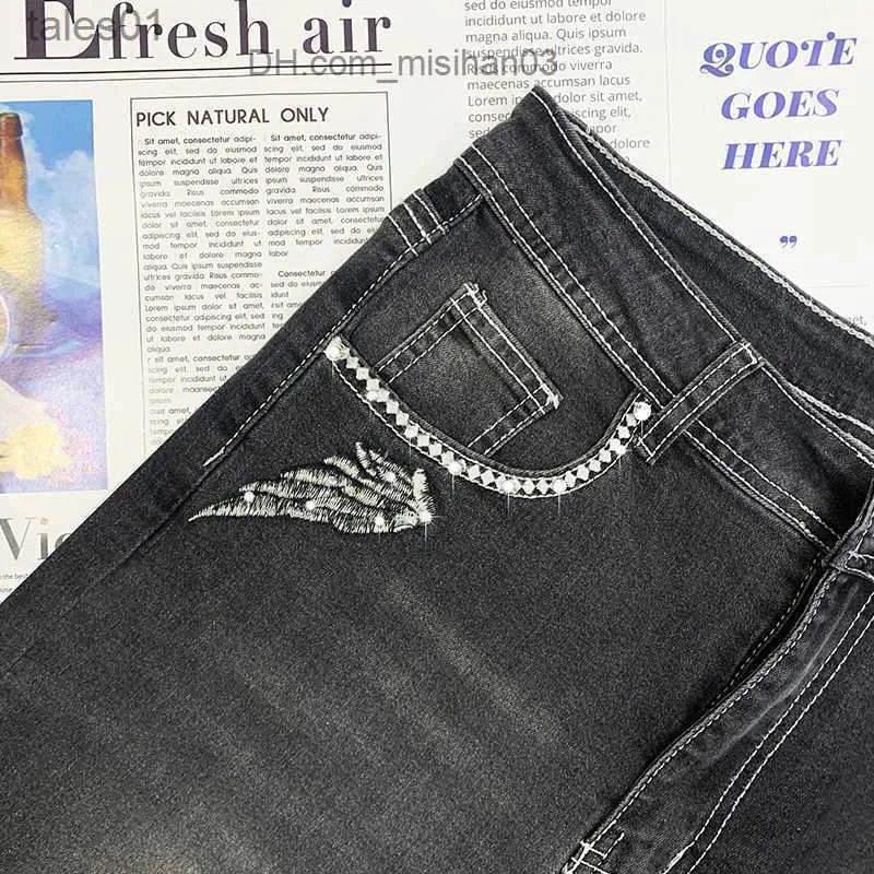 Damesjeans Jeans Taille-jeans Modieus Sexy rechte broek Grote maten Comfortabele jeans Retro wasbare jeans Elastisch Z230728 240304