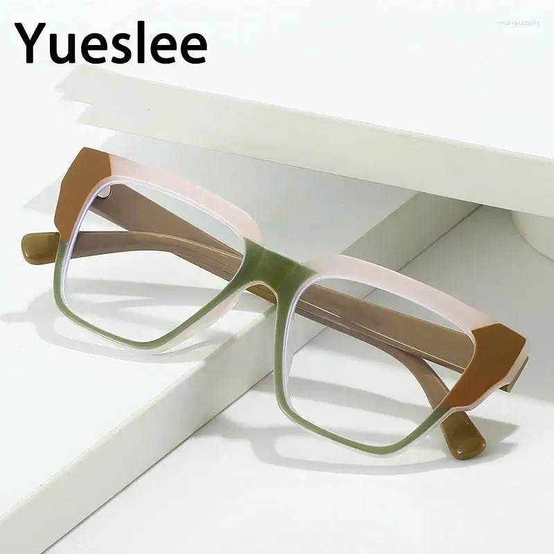 Sunglasses R56855 Rainbow Color Reading Glasses Dioptric 0.50- 3.50 Women Fashion Tr90 Clear Eyeglass Lady Prescription Spectacles