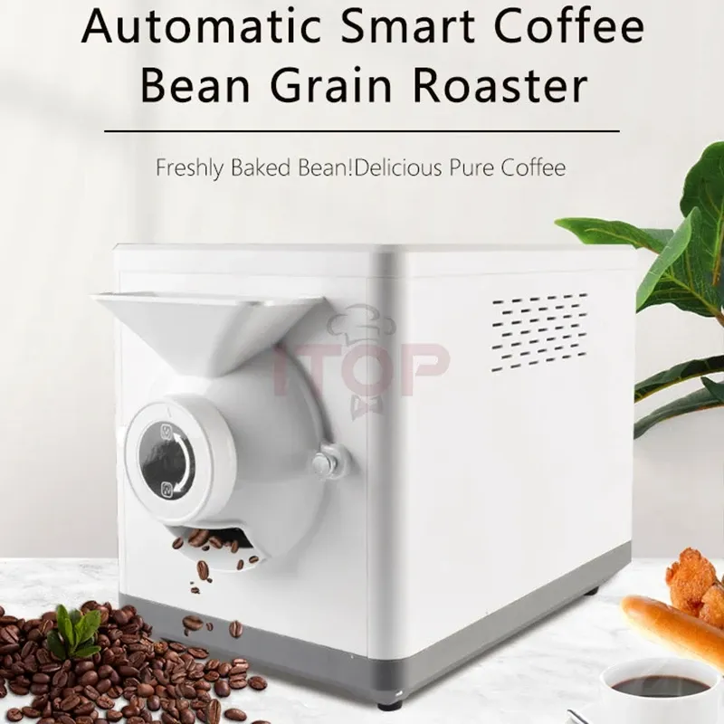 Ferramentas Itop Coffee Bean Roaster automático assar doméstico Máquina de grão de grão torrefador de gergelim Coco